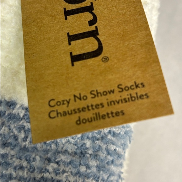 New Born Socks Women’s 4 Pair Blue & White Plush Soft Cozy No Show Socks Casual - Picture 8 of 13